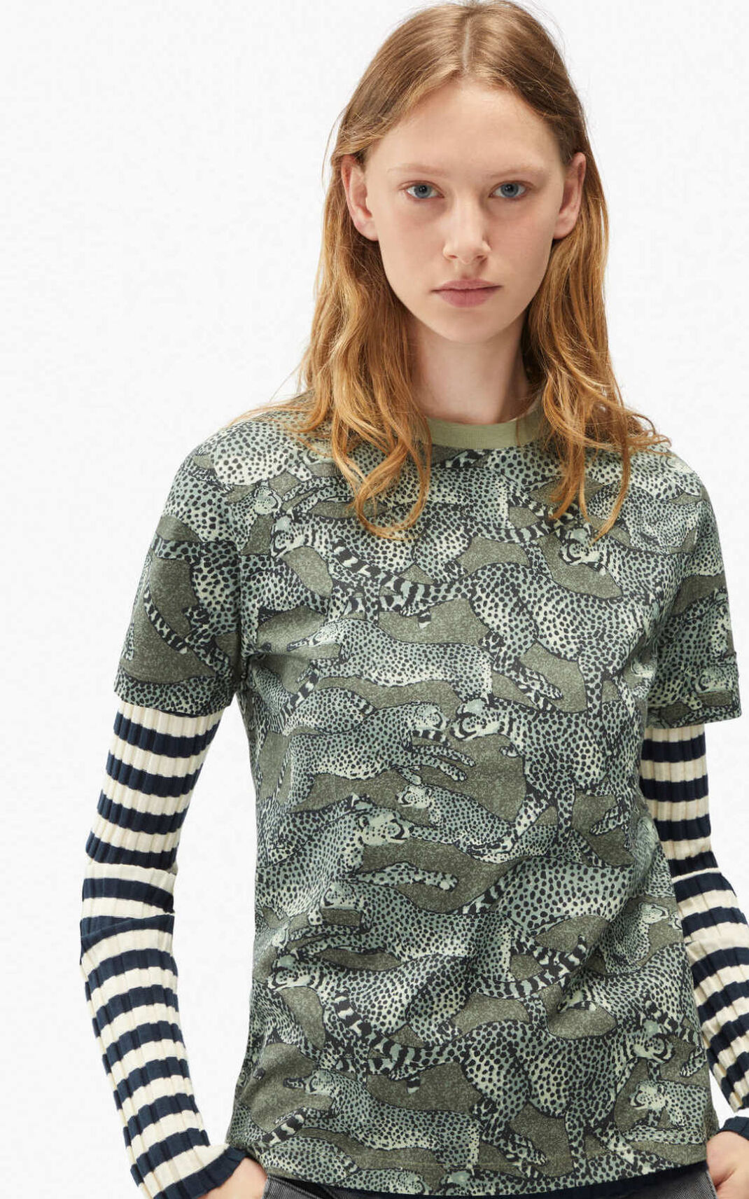 Camisetas Kenzo Archive loose fitting Mujer Verde Claro - SKU.6487318